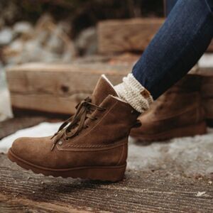 BearPaw Brown Ankle Booties